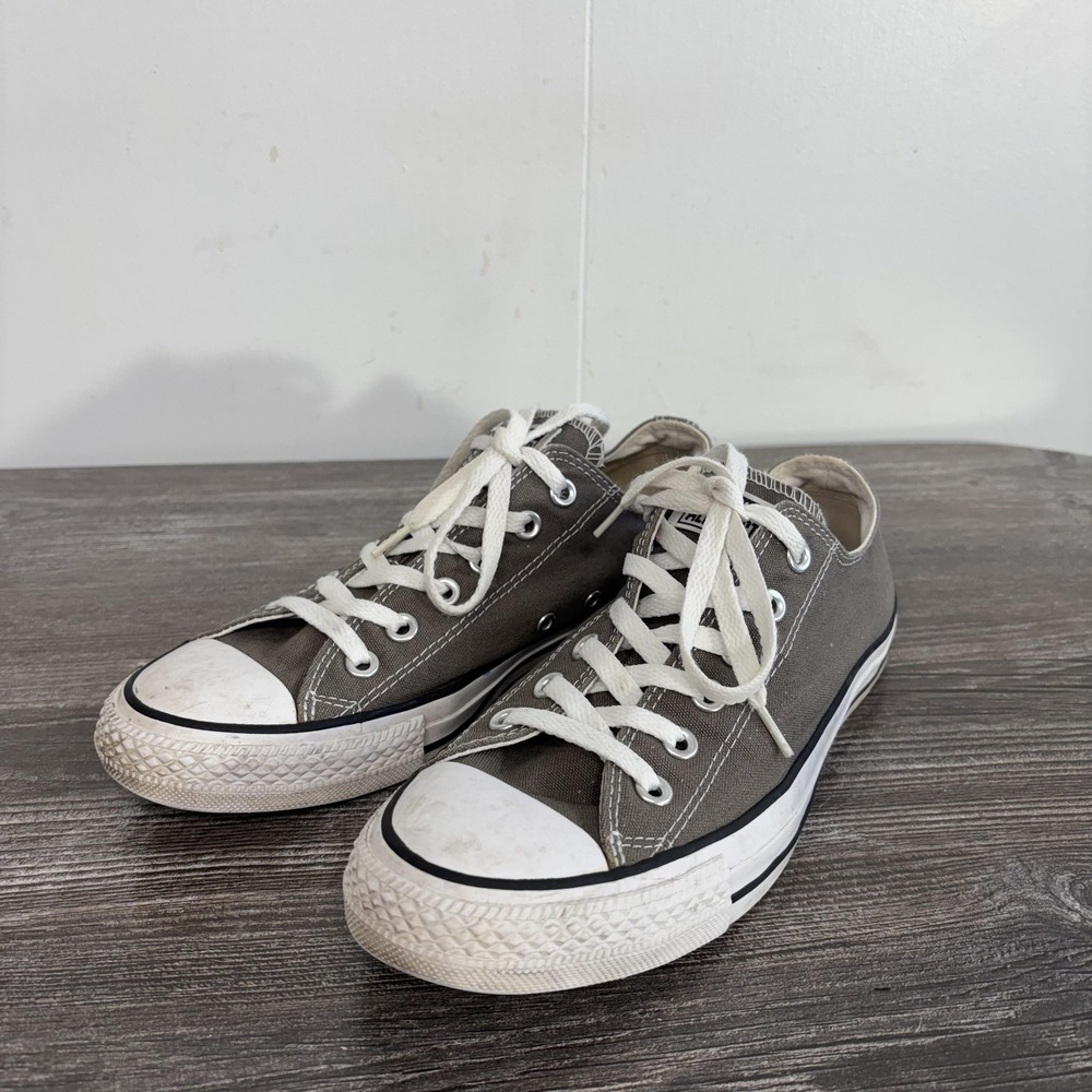Converse All Star Shoes Mens 7 Womens 7 Gray Canvas Low Top Lace Up Sneaker